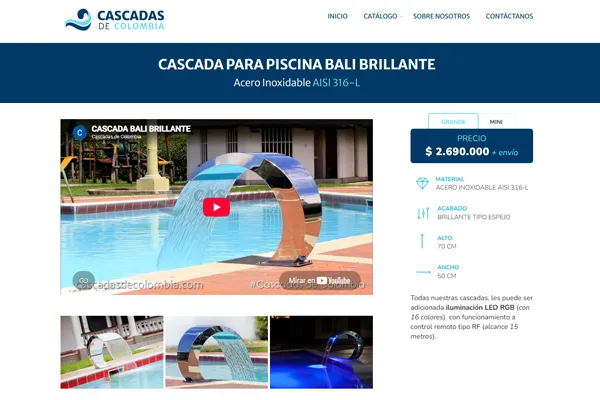 Cascadas de Colombia - Sitio Web Corporativo