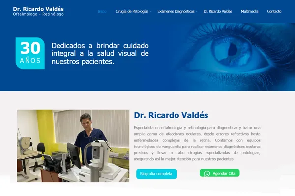 Retina Valdés - Sitio Web Corporativo